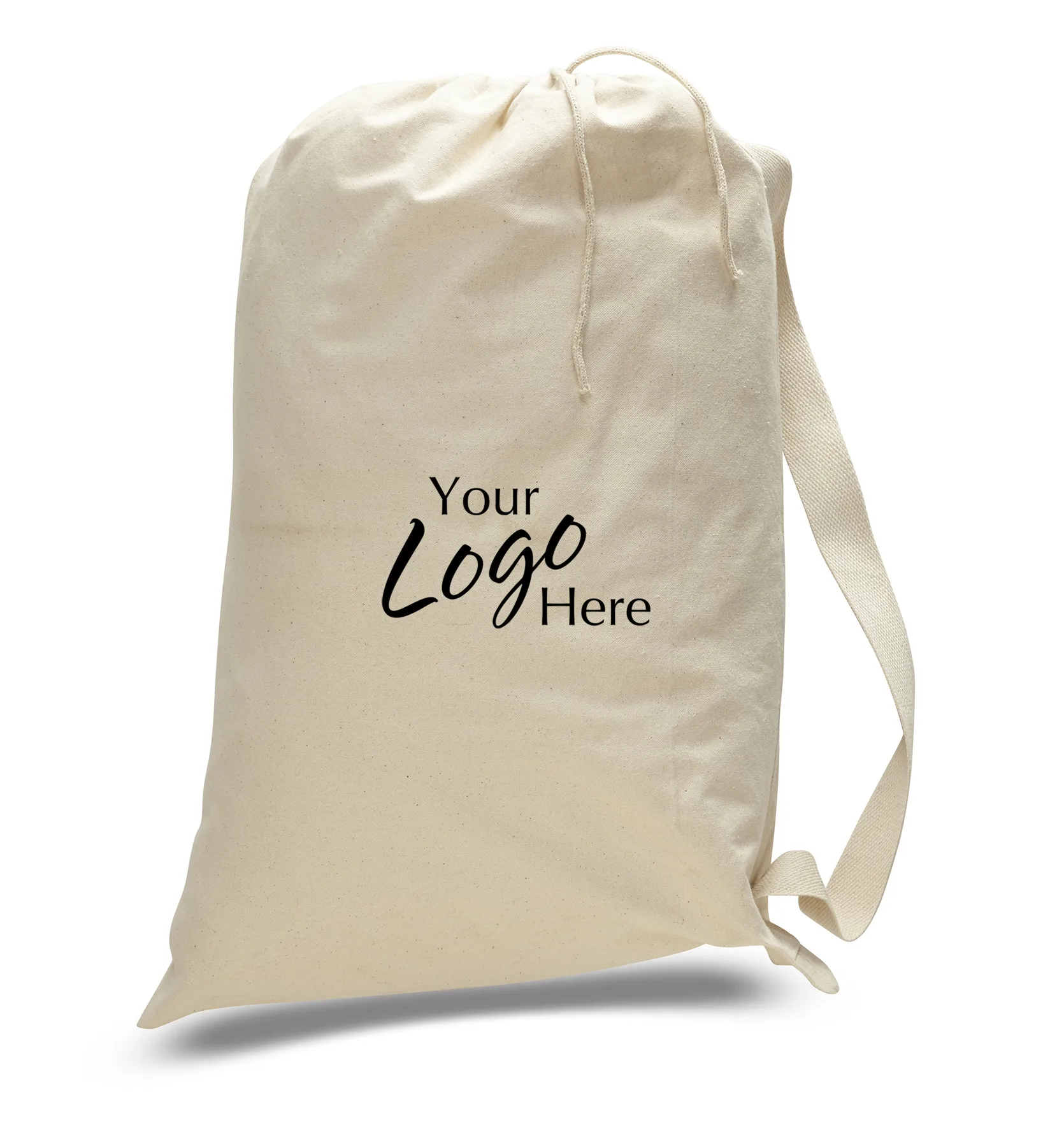 Large Canvas Drawstring Laundry Bag (22"x33")