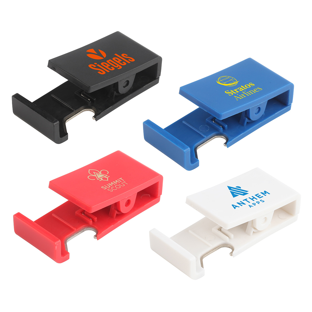 Handy Clip with Built-In Phone Stand & Bottle Opener