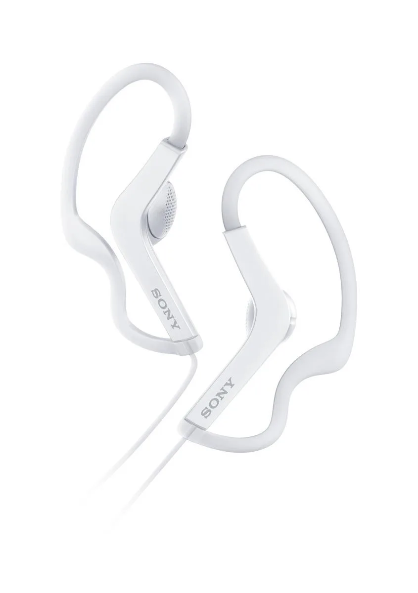 Sony Sports White Ear Buds w/Over the Ear Mount