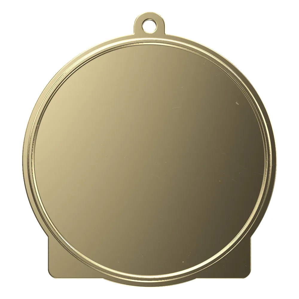 Bright Gold Book & Lamp High Tech Medallion (2") view 2