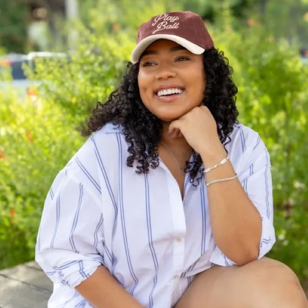 5-Panel Hat - Curved Brim - Unstructured - Corduroy