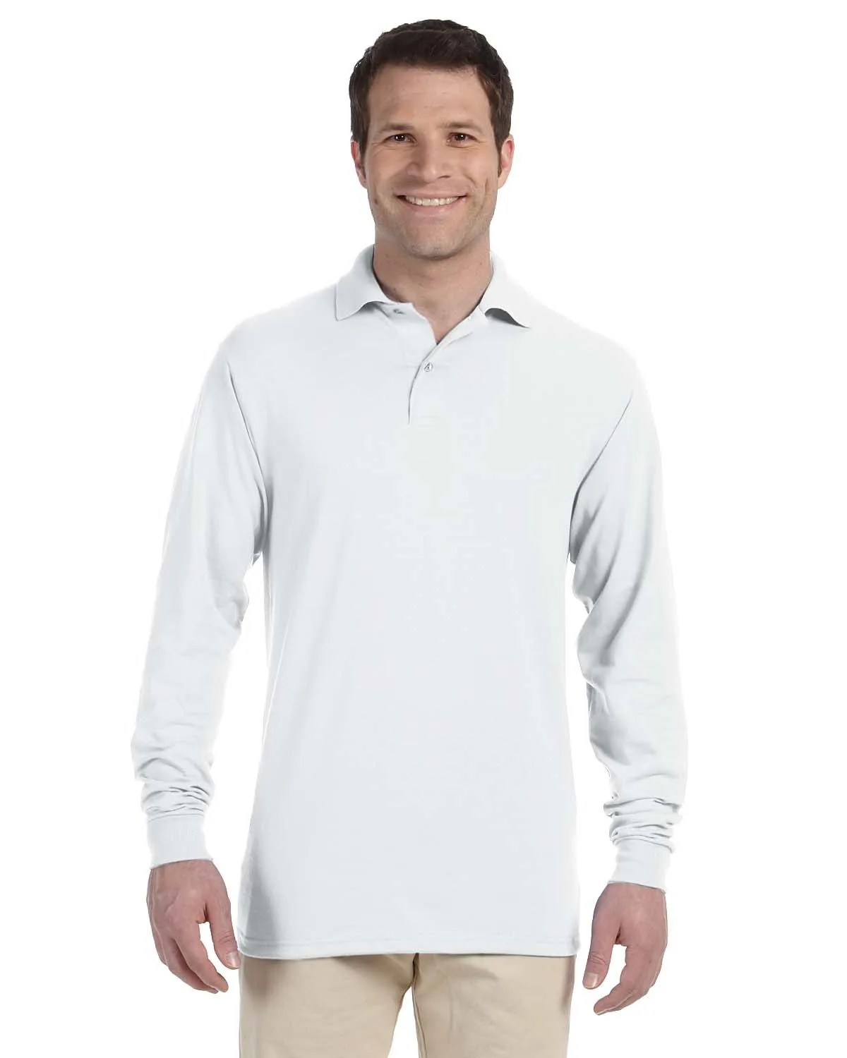 Jerzees Adult DRI-POWER® ACTIVE Long-Sleeve Jersey Polo view 7