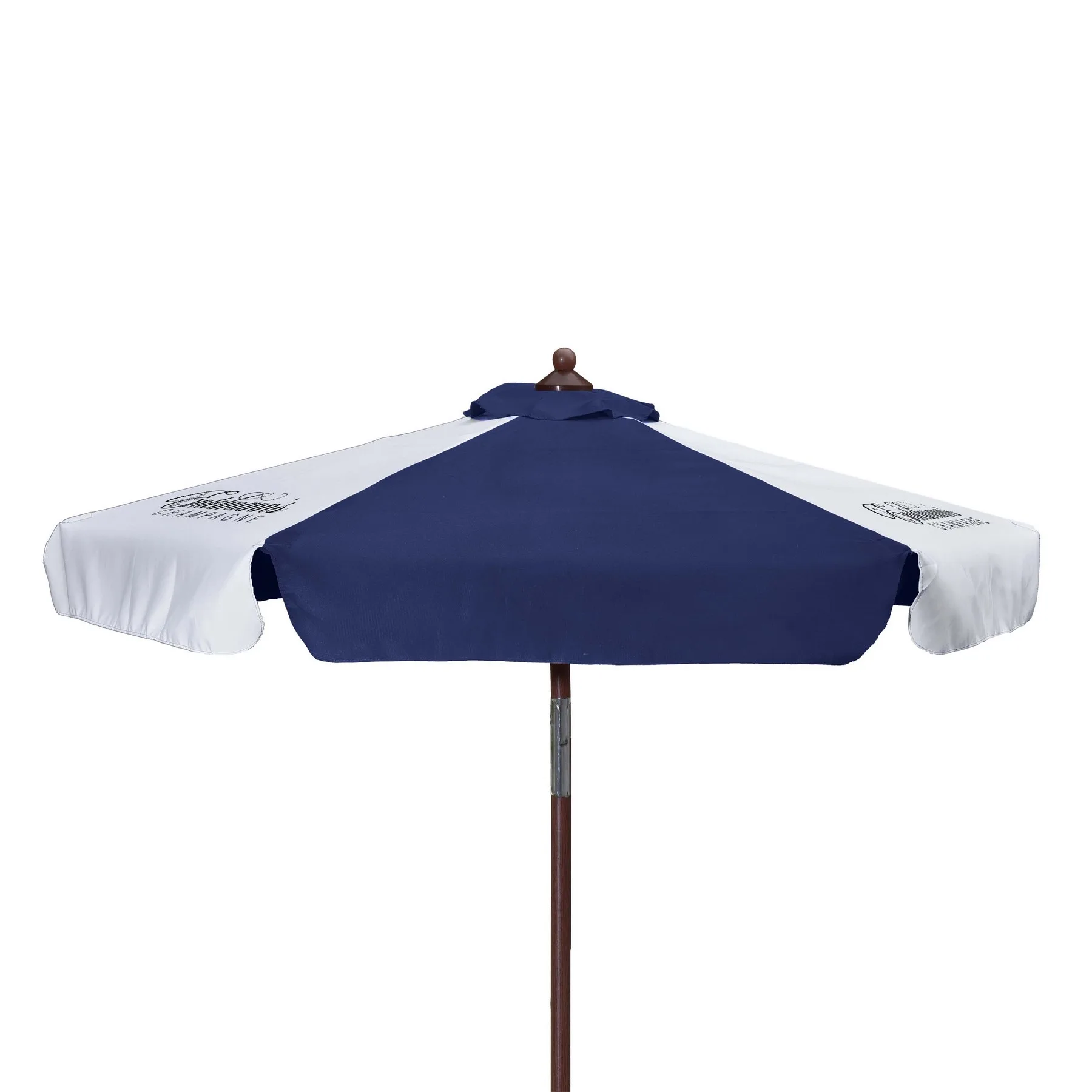 7' Wood Look Tilting Umbrella With Valance (3 Imprints) view 4