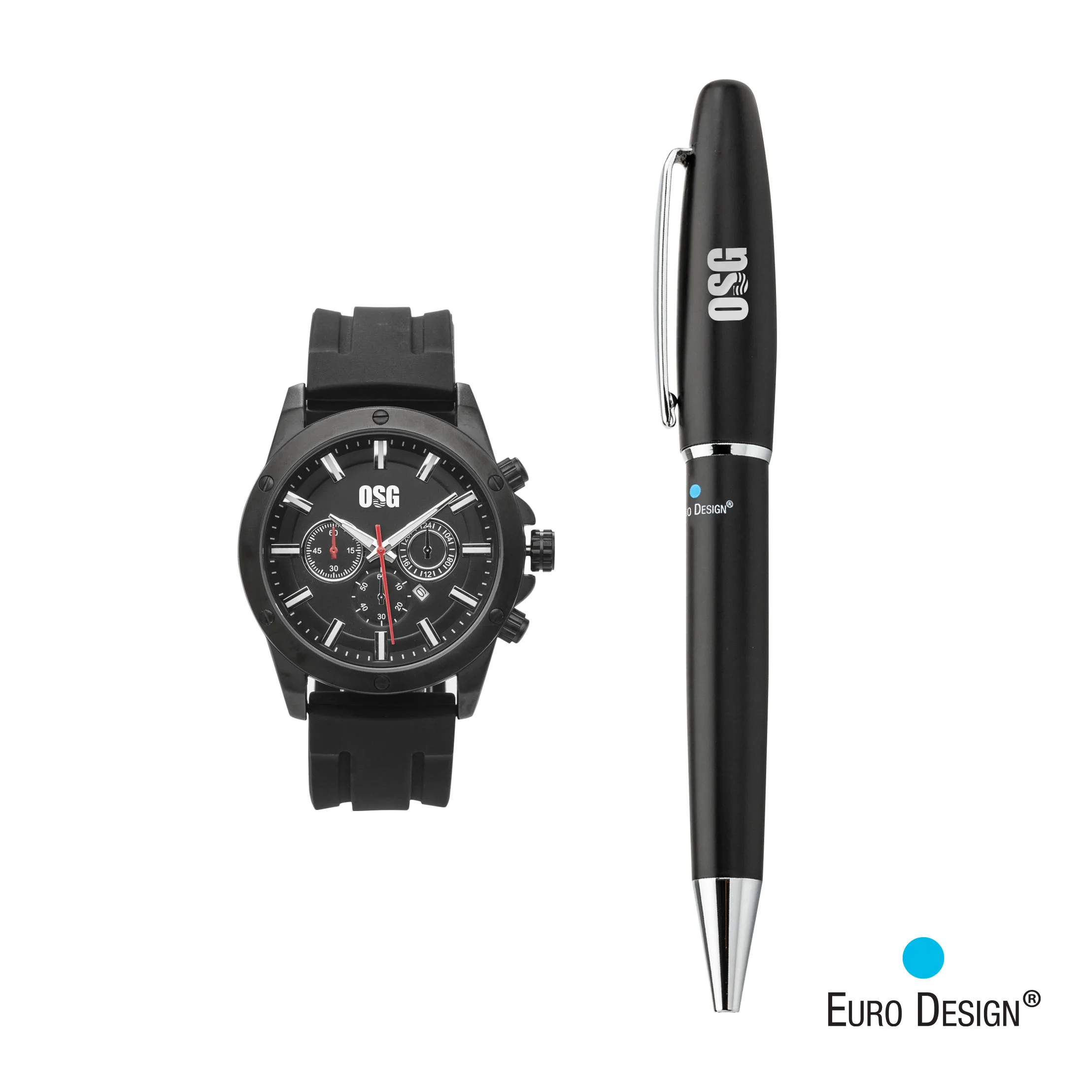 Euro Design® Bernau Watch/Pen Set — Euro Design® Bernau Watch/Pen Set