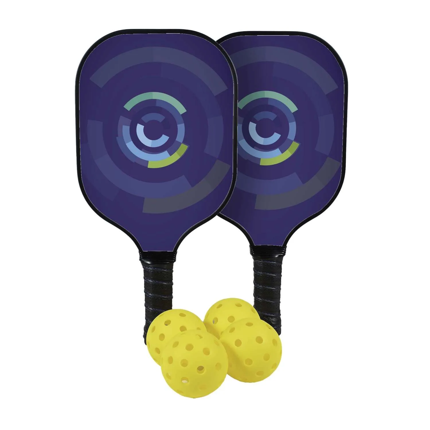 Deluxe Pickleball Set Double-Sided Paddles view 3