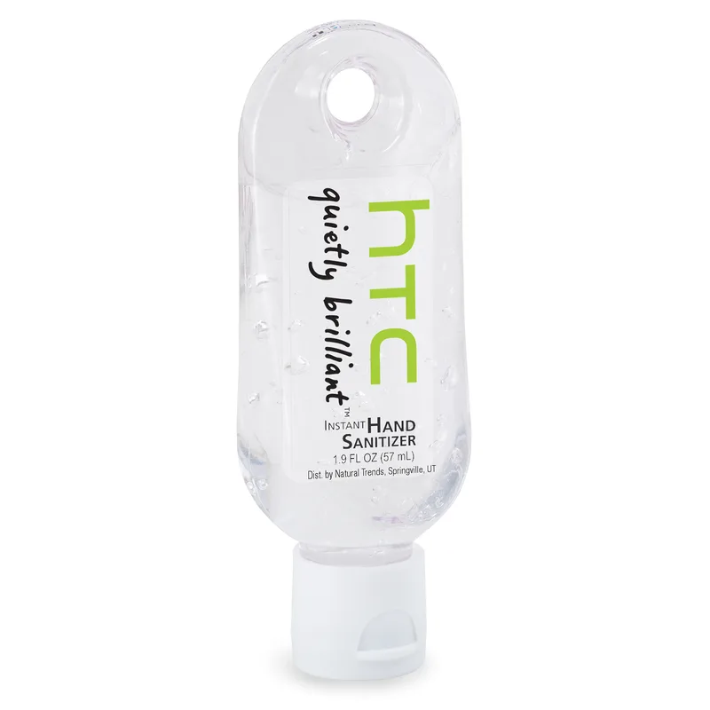 1.9 oz Instant Hand Sanitizer Gel in Keychain Bottle