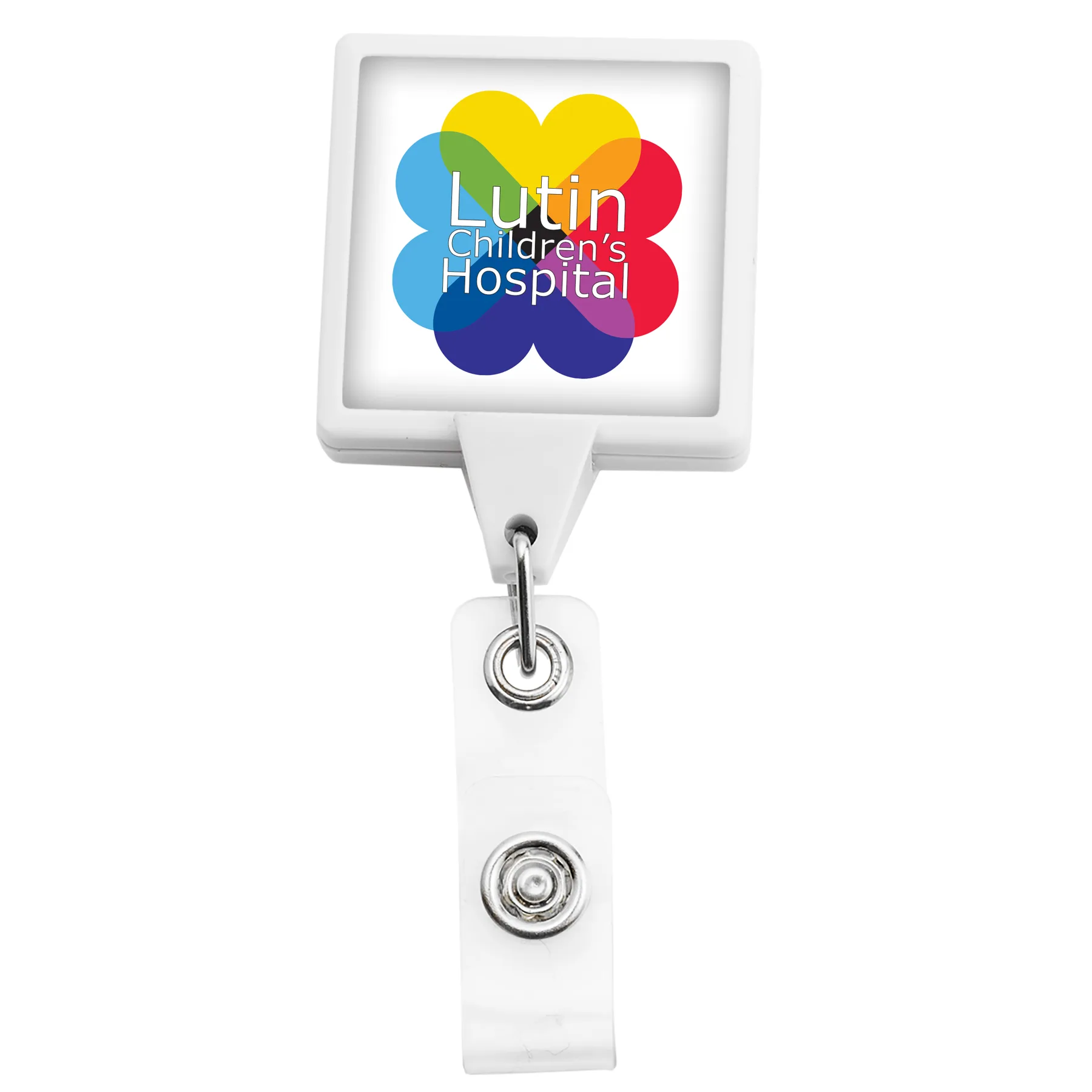Magnet Back Jumbo Square Retractable Badge Reel view 7