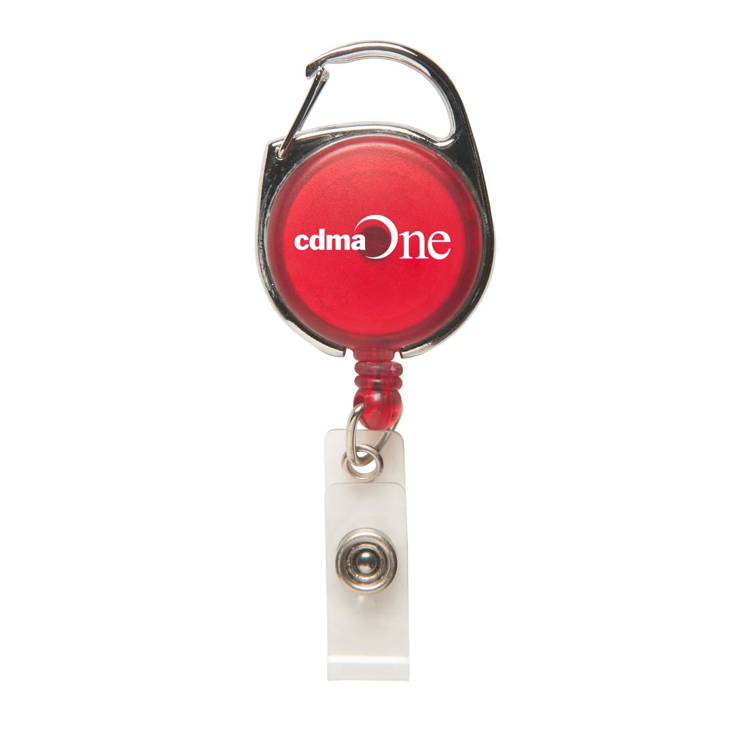 Badge Reel with Carabiner view 3