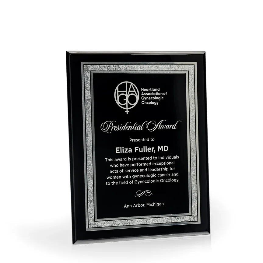 Gregor Black Piano Plaque,