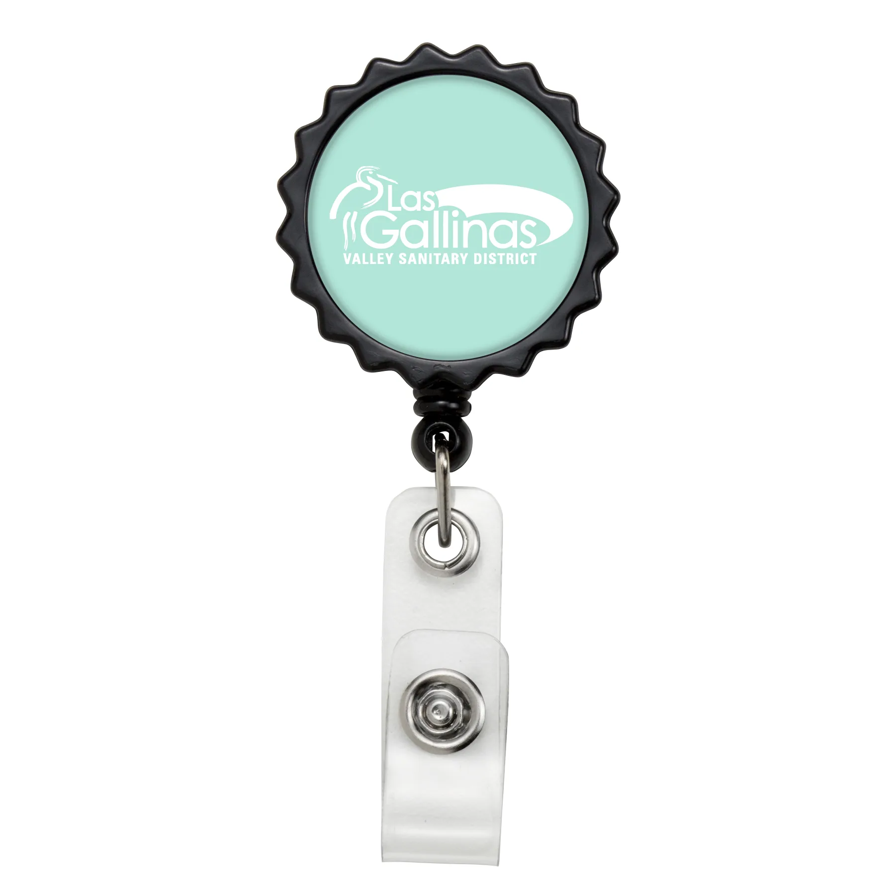 Bottle Cap Retractable Badge Reel view 4
