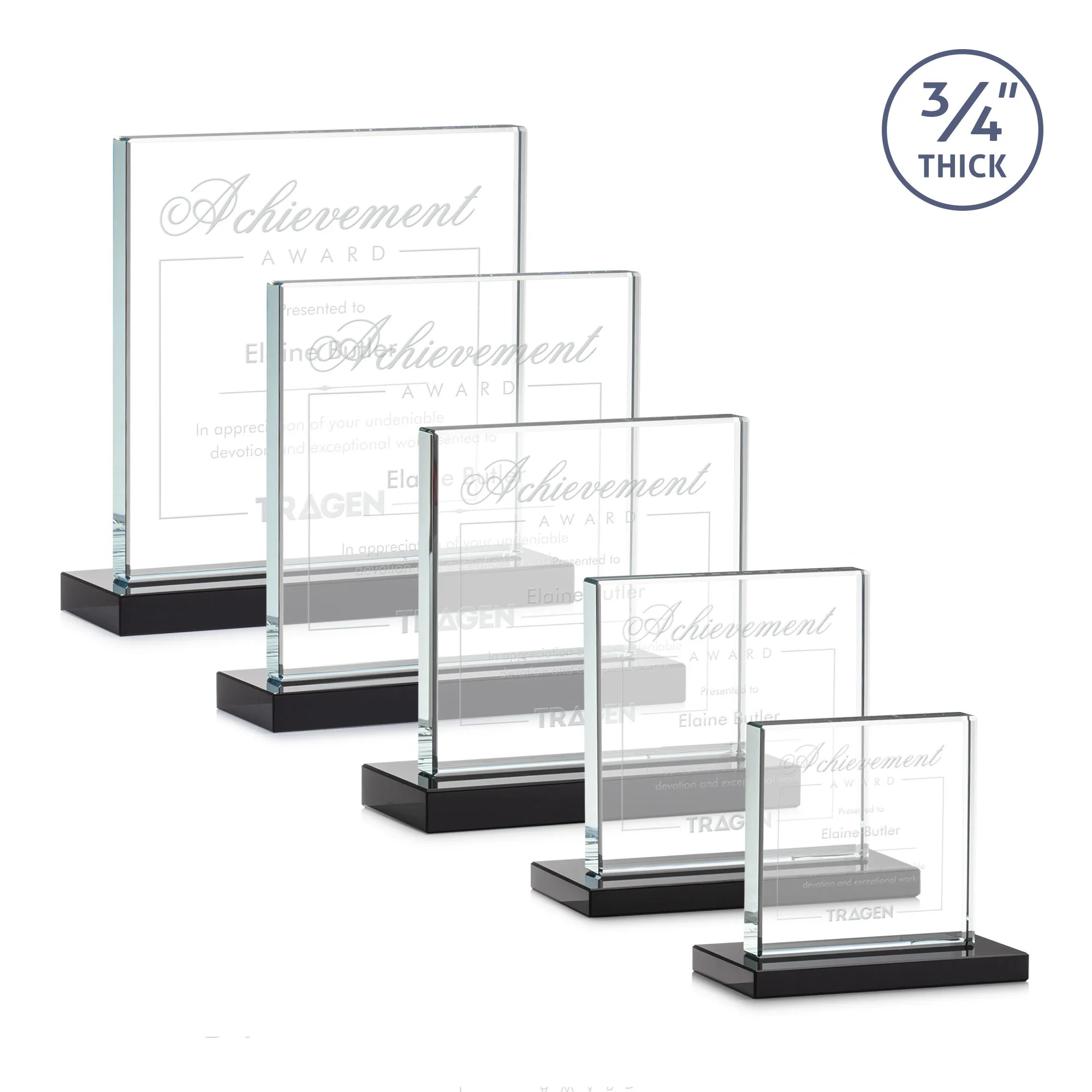 Deep Etch, Standard base, Black