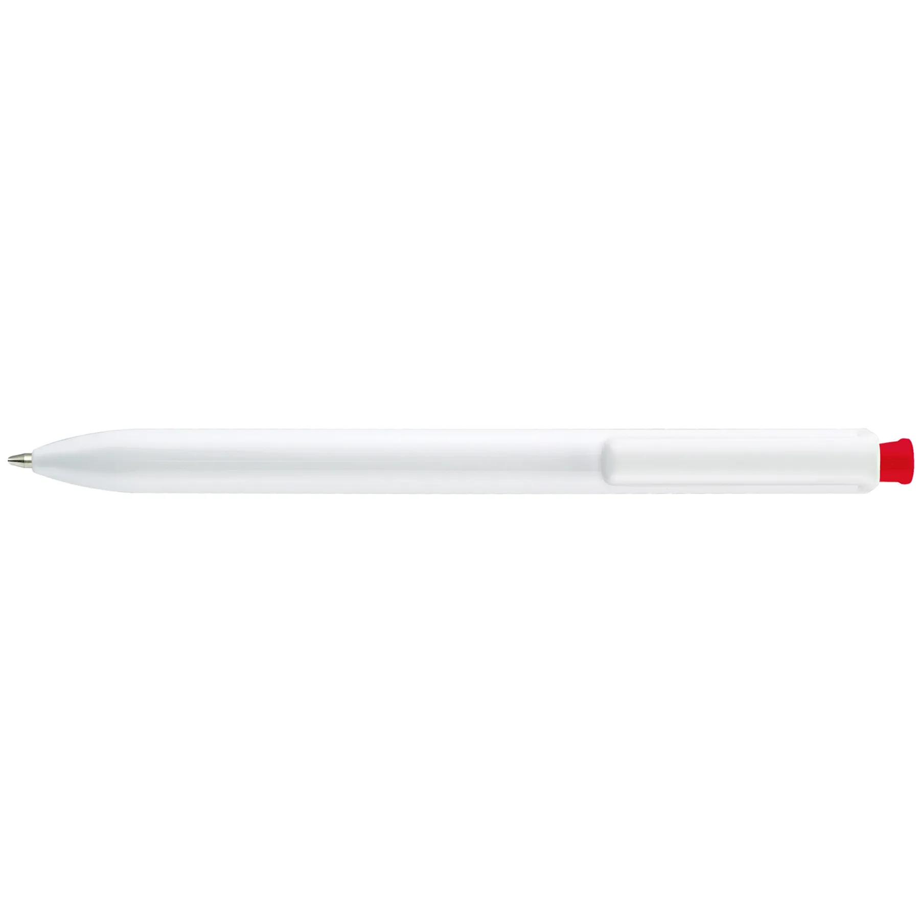 White/Red Blank Front View