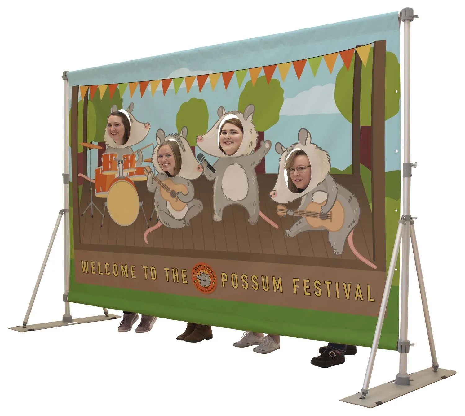Headliner Quad Face Cutout Replacement Banner view 3