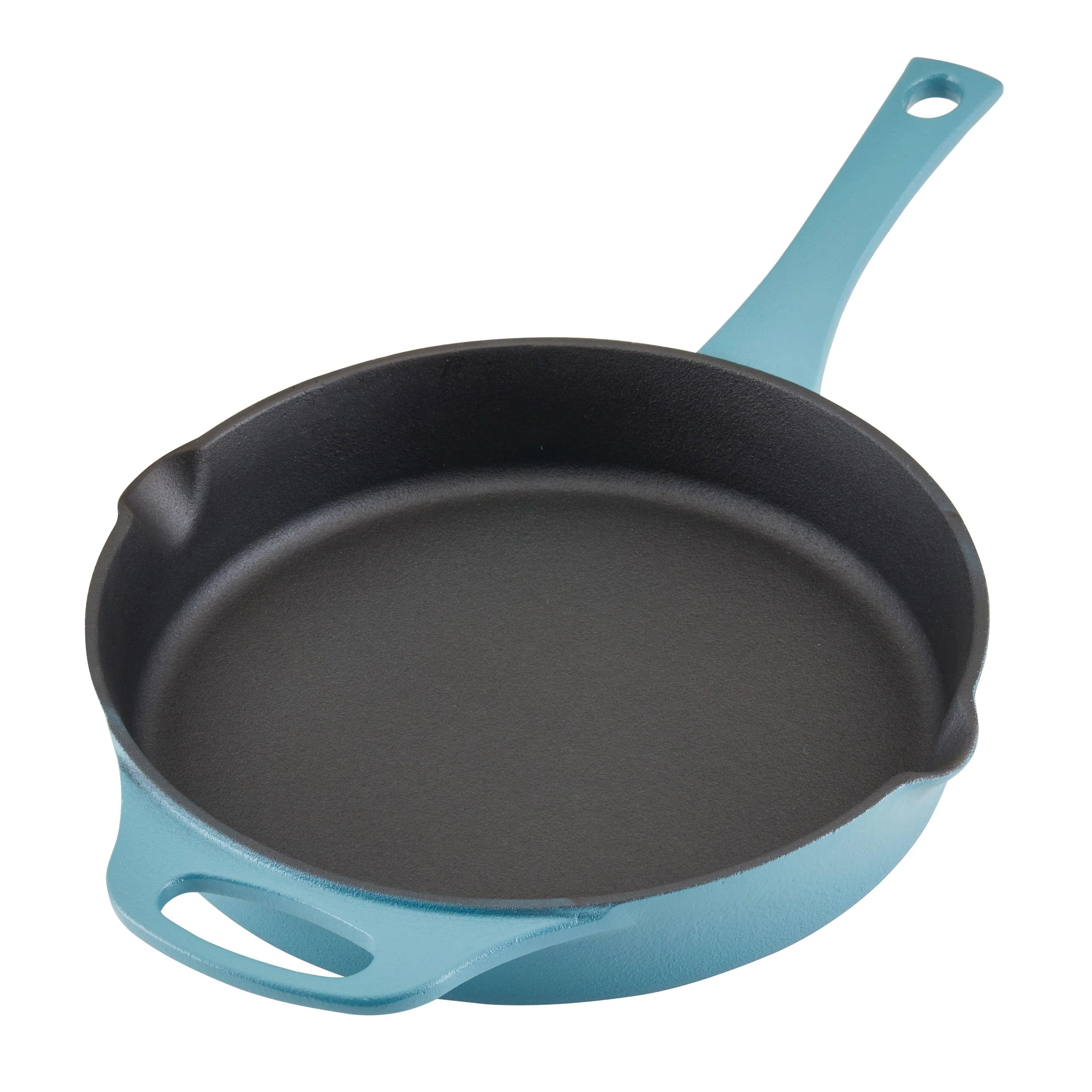 Rachael Ray 10" Nitro Cast Iron Fry Pan Agave Blue