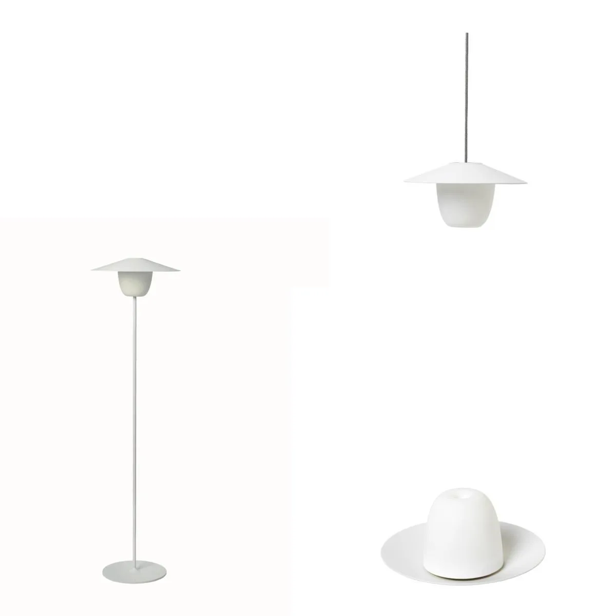 Blomus Ani Mobile 3" 1 Rechargeable Led Floor Lamp - White