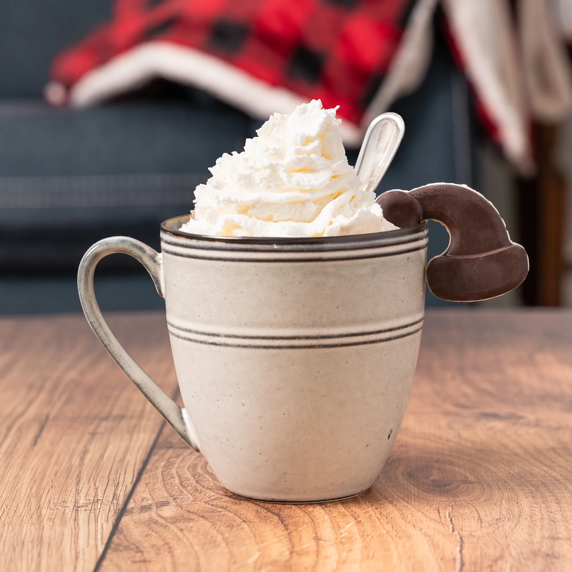 Holiday Mug Hanger- Raspberry Santa Hat view 5