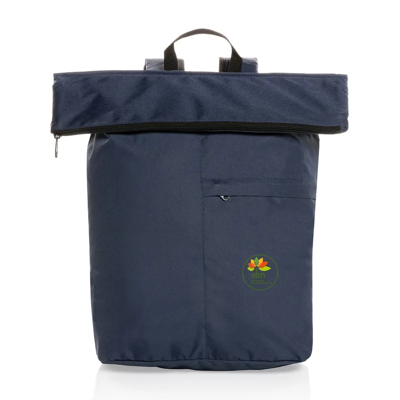 Dillon AWARE™ rPET Lightweight Foldable Backpack - Navy