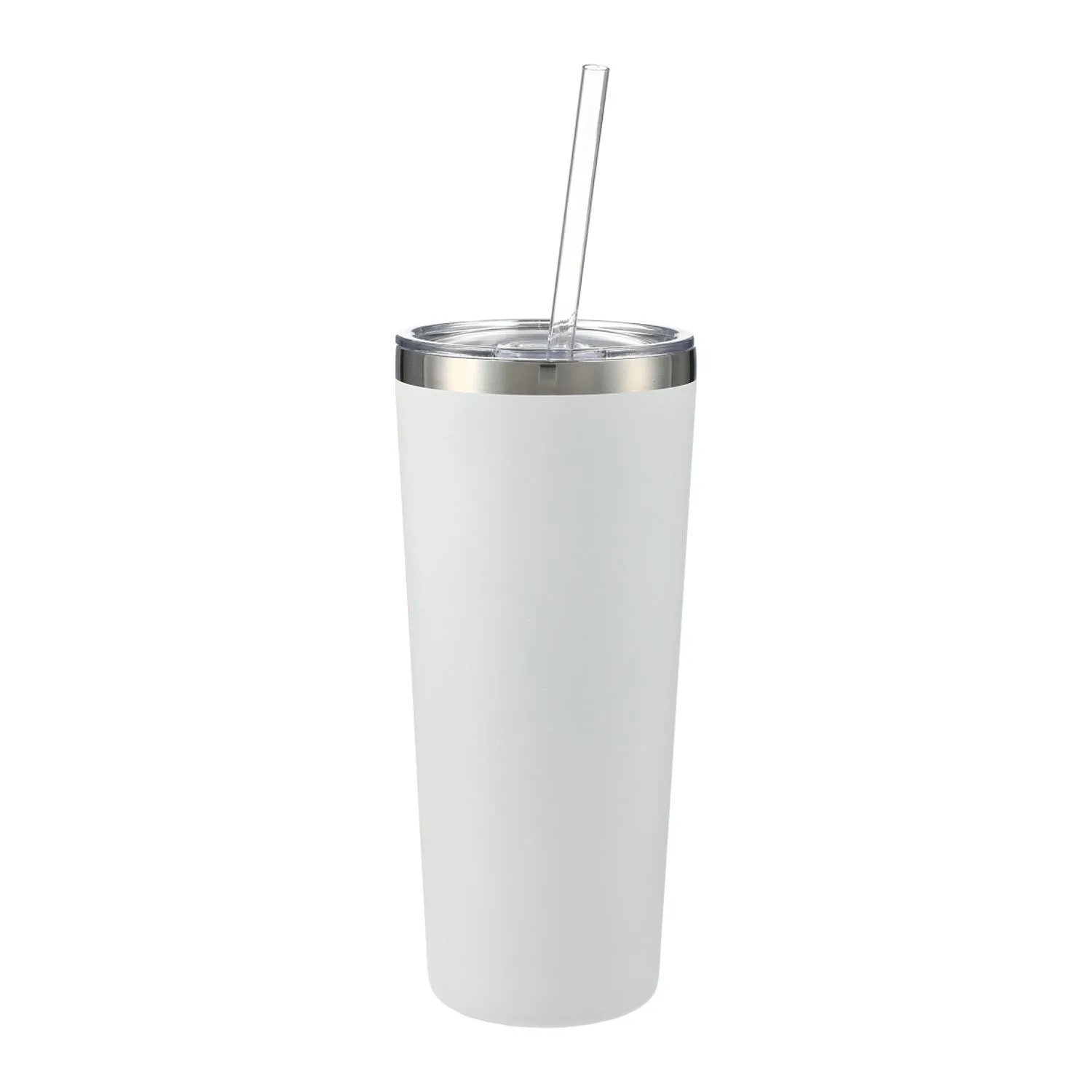 White Blank w/Straw View