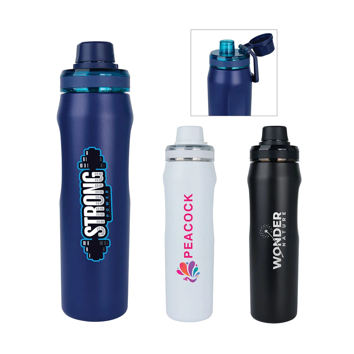 Dominic 22 oz. Double Wall Stainless Steel Water Bottle