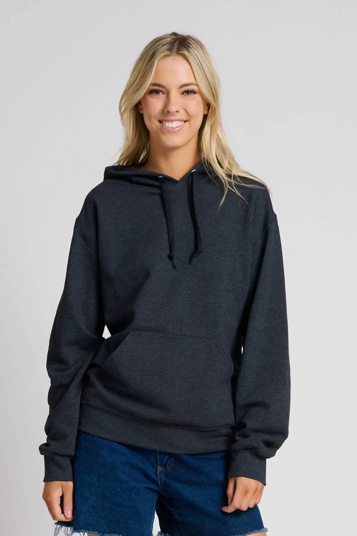 Jerzees Ultimate™ Unisex CVC Ring Spun Hooded Sweatshirt view 7