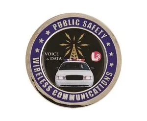 1.75" Brass Challenge Coin w/Nickel Plating view 3