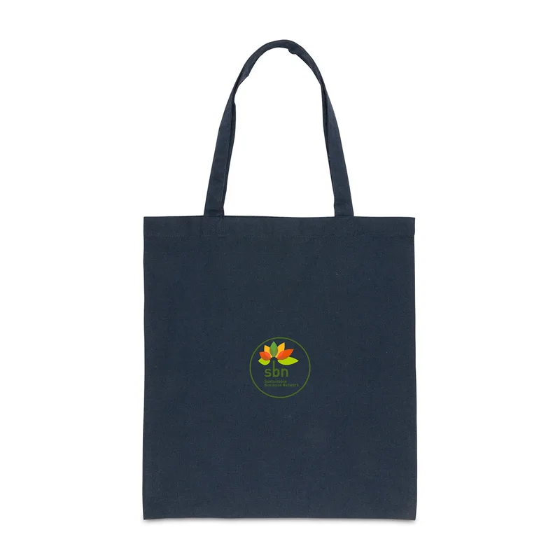 Impact AWARE™ Recycled Cotton Tote w/Bottom 145g - Blue