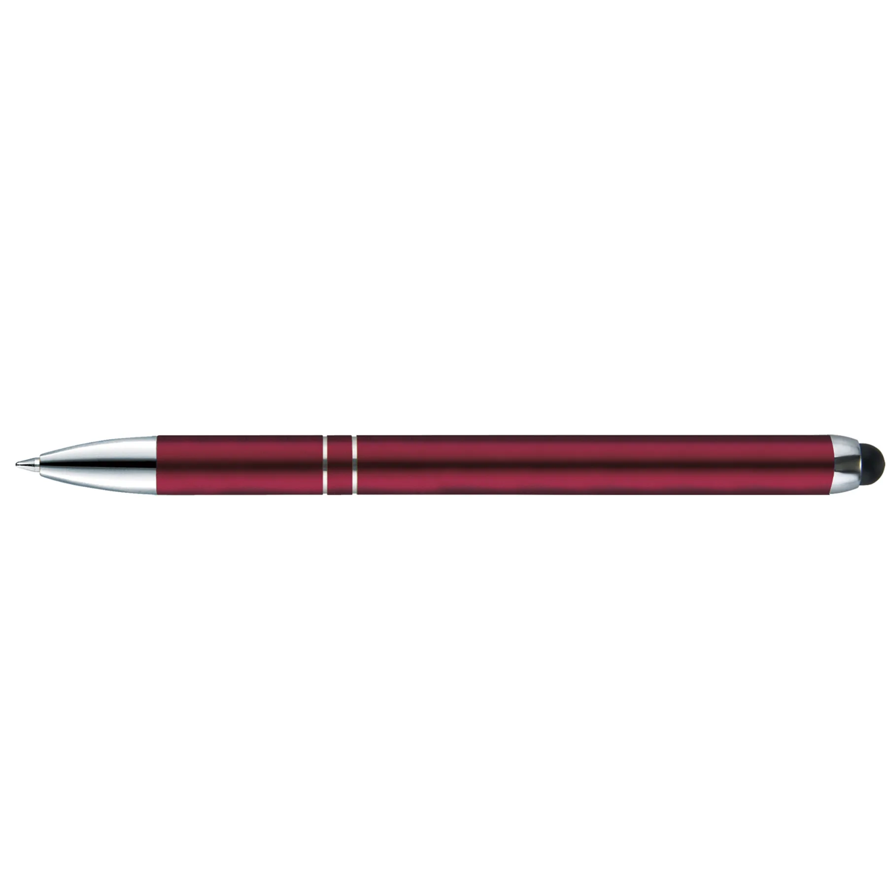 Burgundy Red/Silver/Black Blank Back View