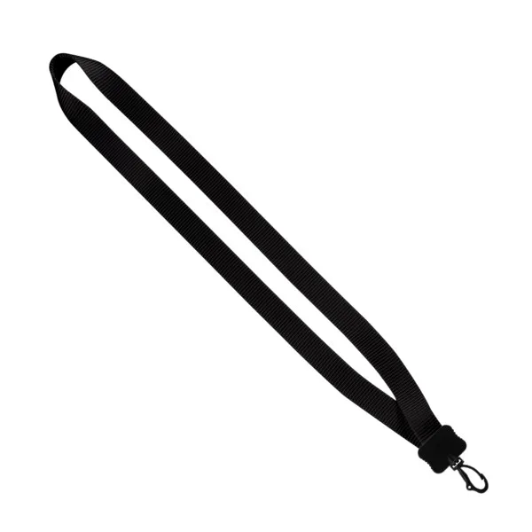 3/4" Smooth Nylon Lanyard with Plastic Clamshell & Swivel Snap Hook