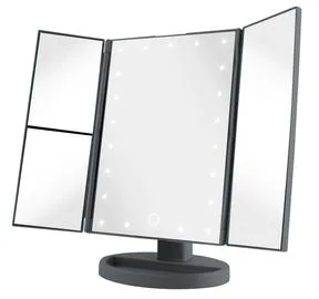 Vivitar® 21 LED Light Up Gray Tri-Fold Mirror