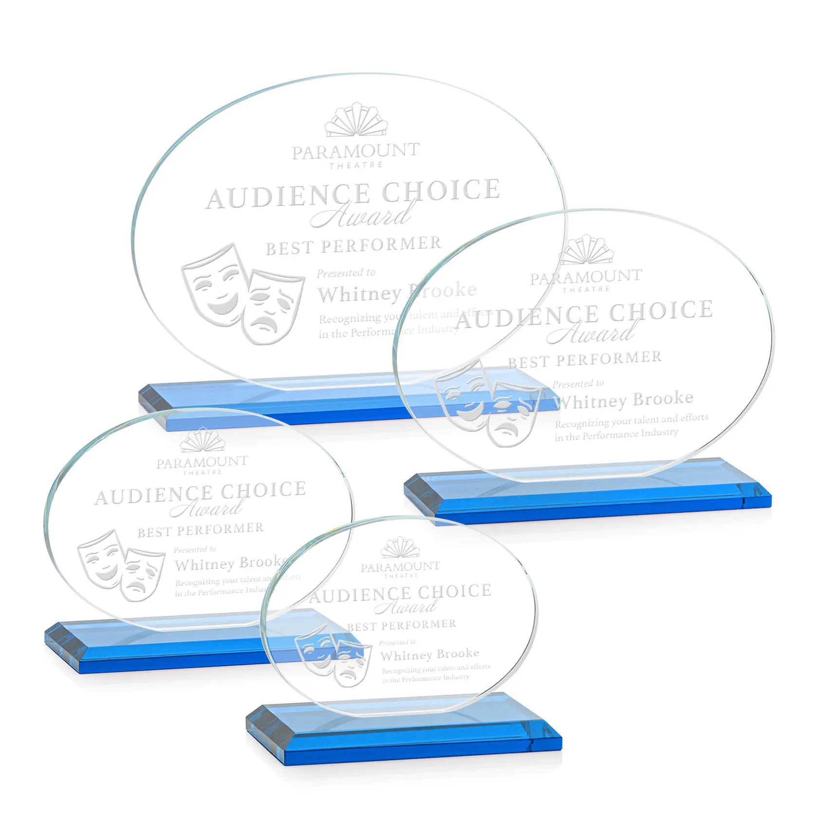 Deep Etch, Horizontal, Sky Blue