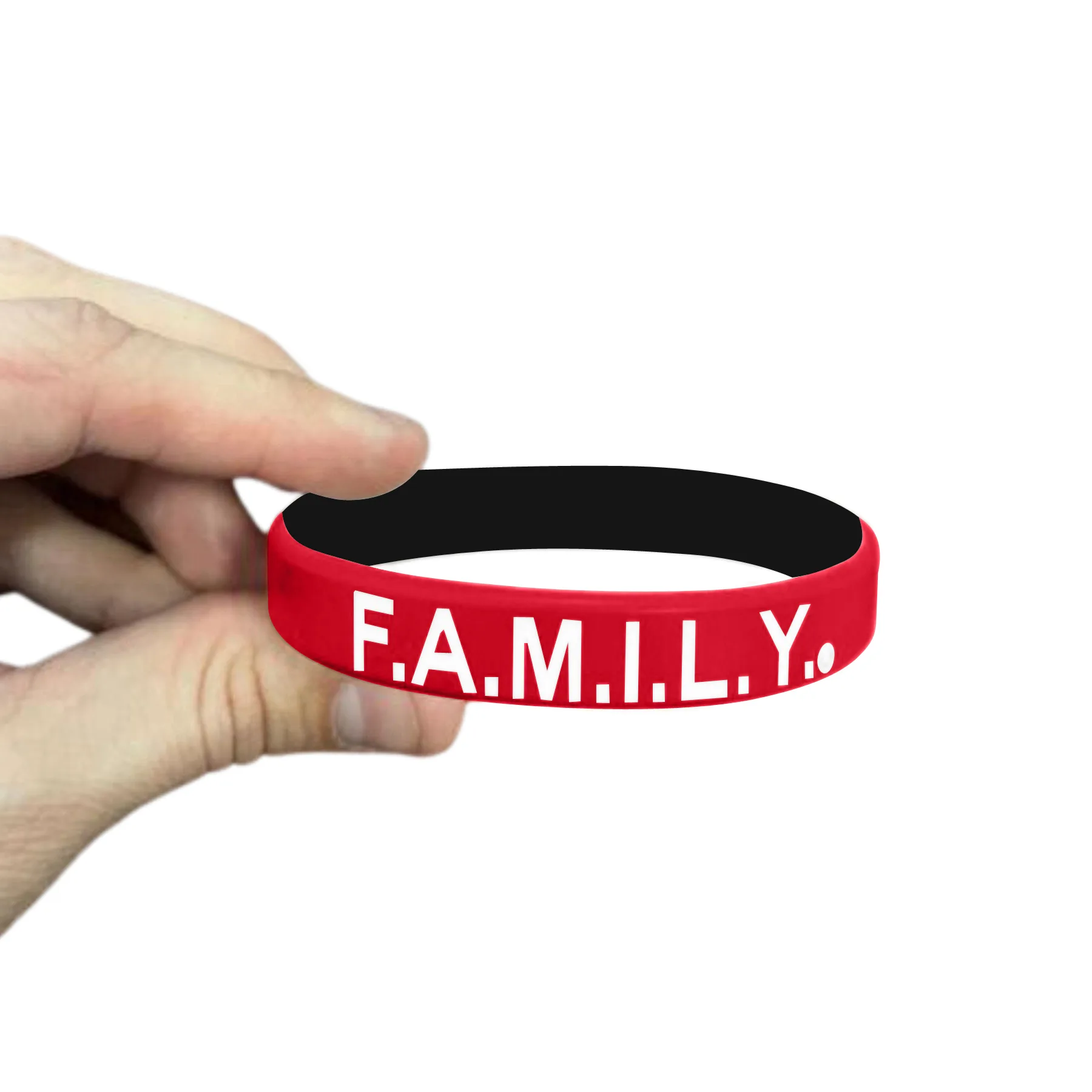 1/2" Rush Debossed Awareness Bracelet (2 Ply) view 7