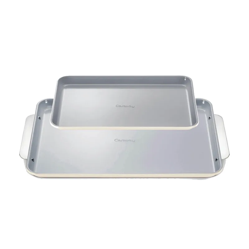 Caraway Nonstick Ceramic Baking Sheet Duo - Cream
