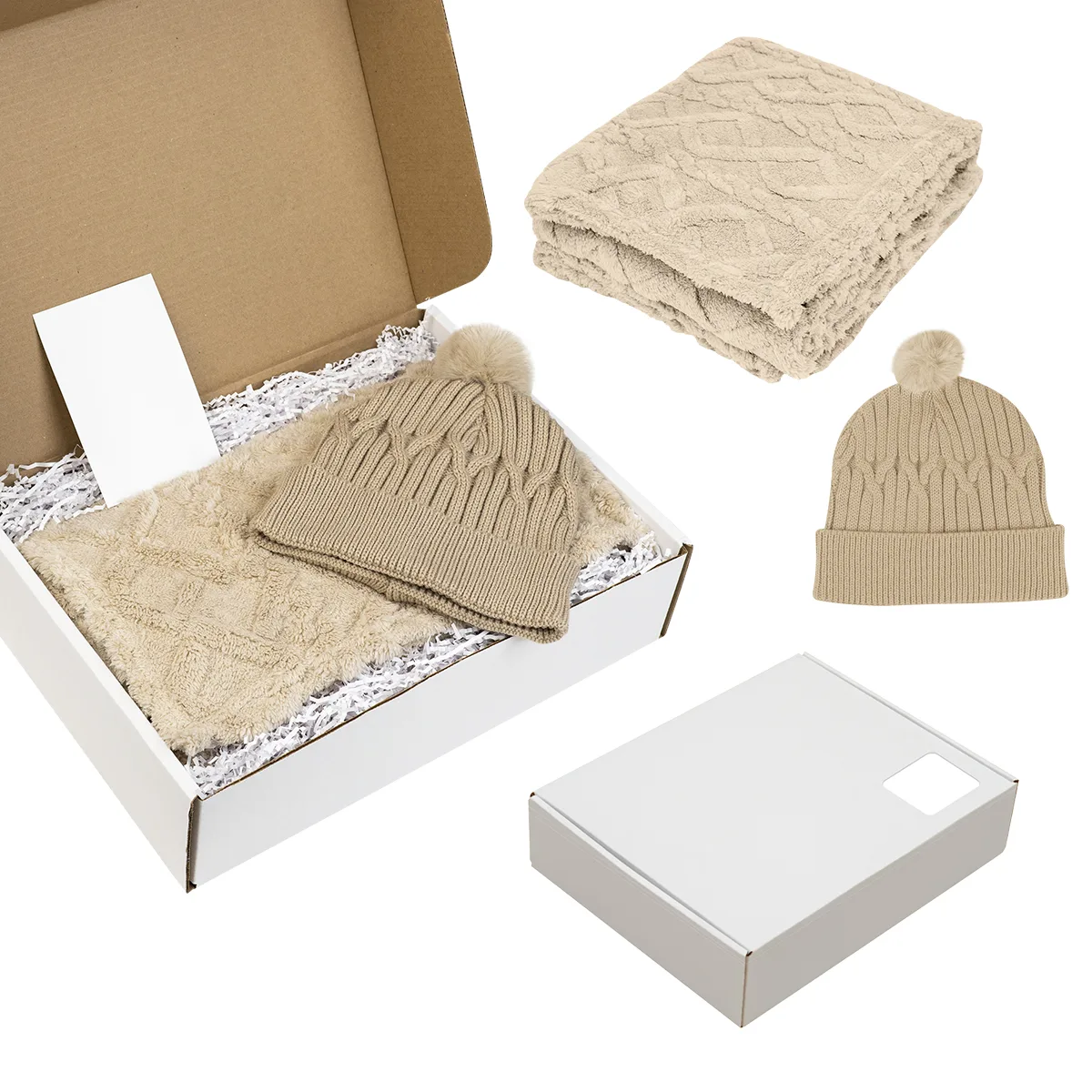 Bundle Up Beanie & Blanket Gift Set view 3