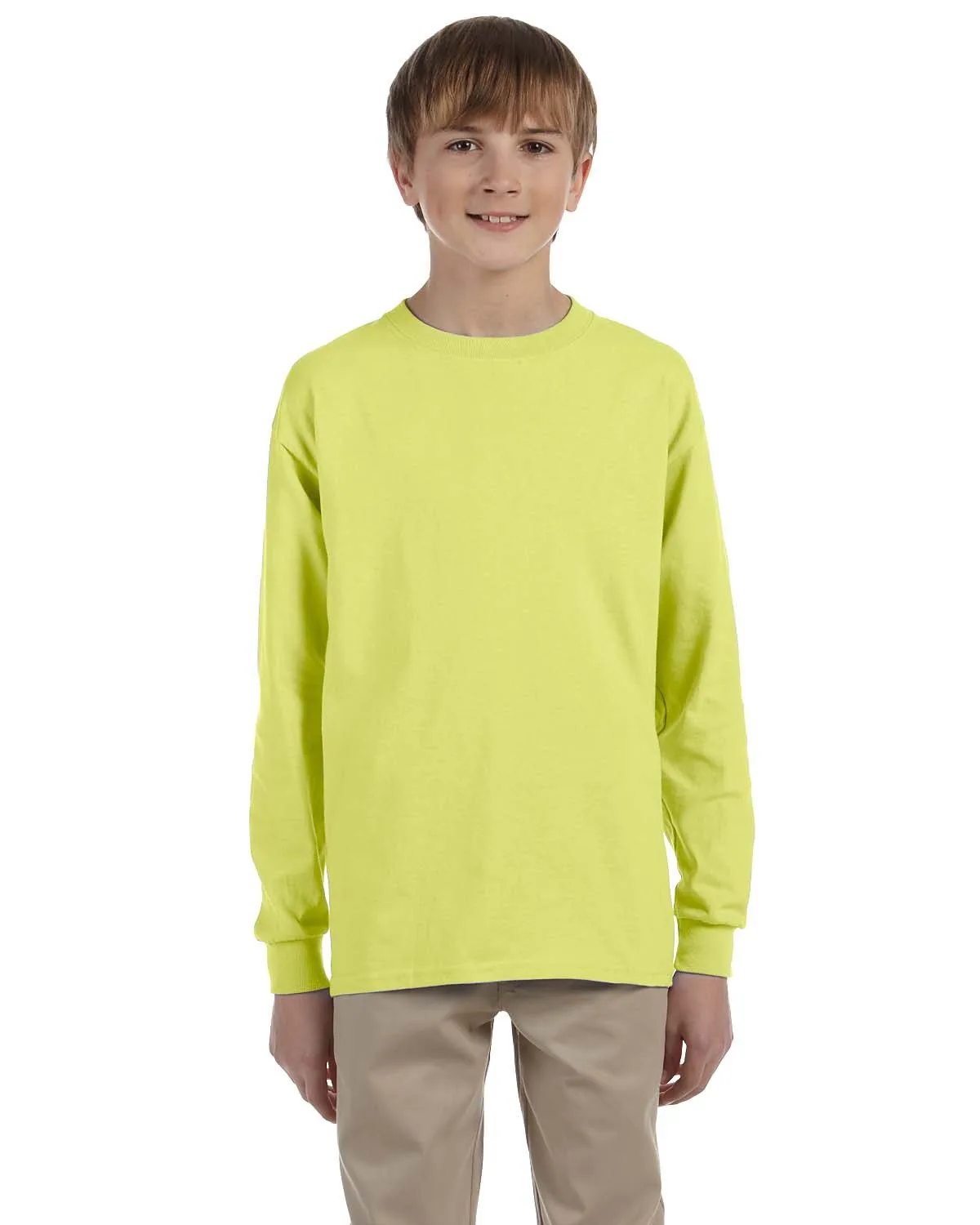 Jerzees Youth DRI-POWER® ACTIVE Long-Sleeve T-Shirt view 7
