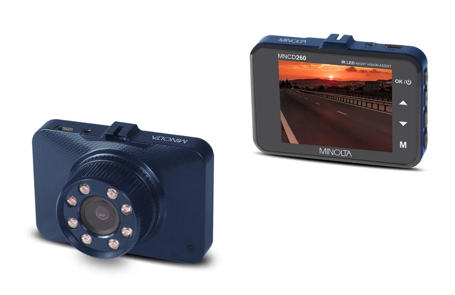 Minolta 1080P Full Hd Ir Dash Camera