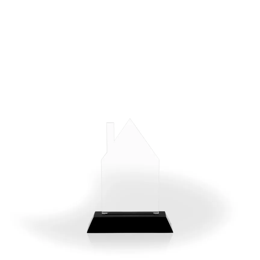 Homestead Award with Black Wood Base, Small - UV Print view 2