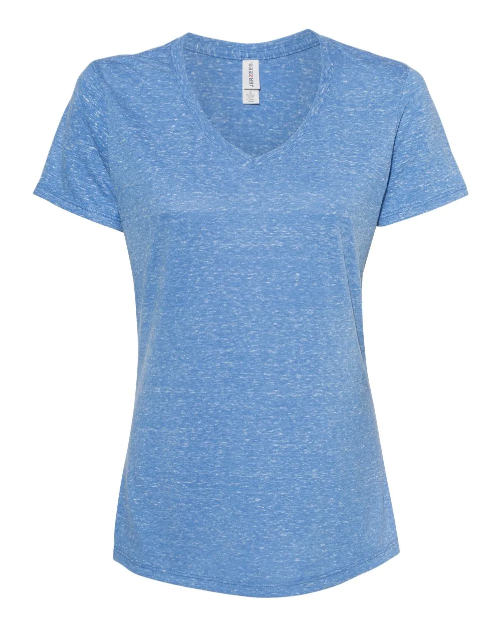 Jerzees® Women's Snow Heather Jersey V-Neck T-Shirt view 5