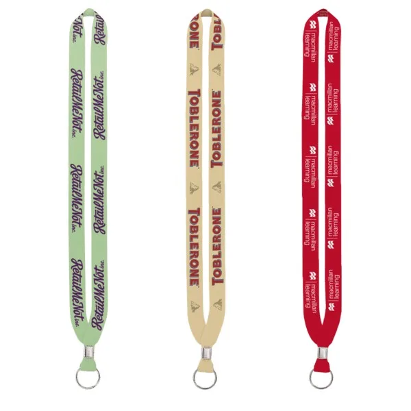 IMPORT Rush 3/4" Dye-Sublimated Lanyard with Silver Crimp & Split-Ring view 2