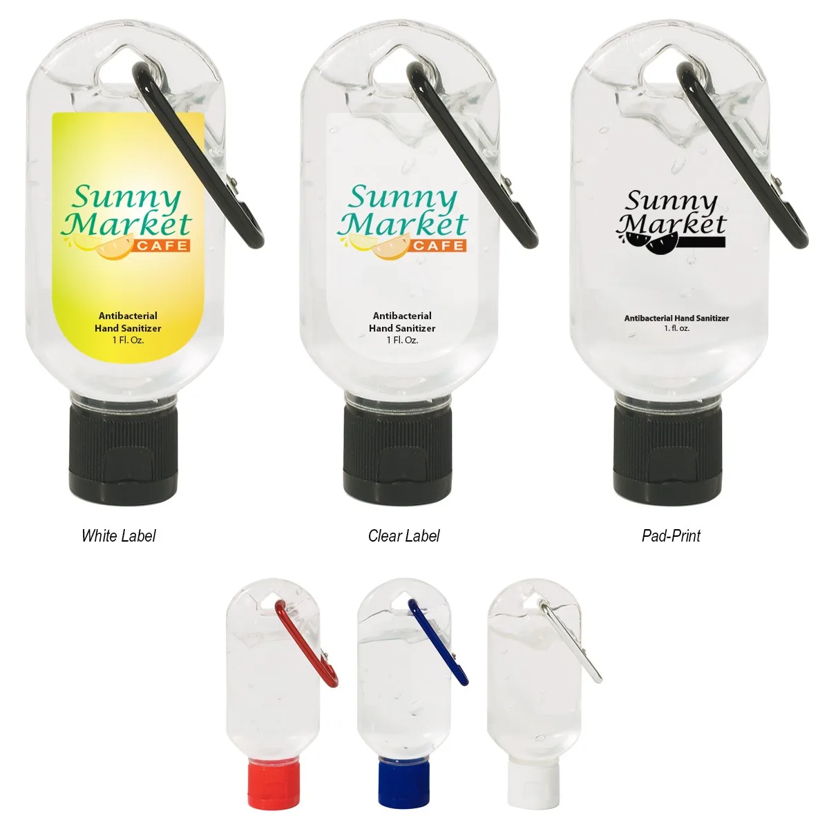 1 Oz. Hand Sanitizer With Carabiner view 2