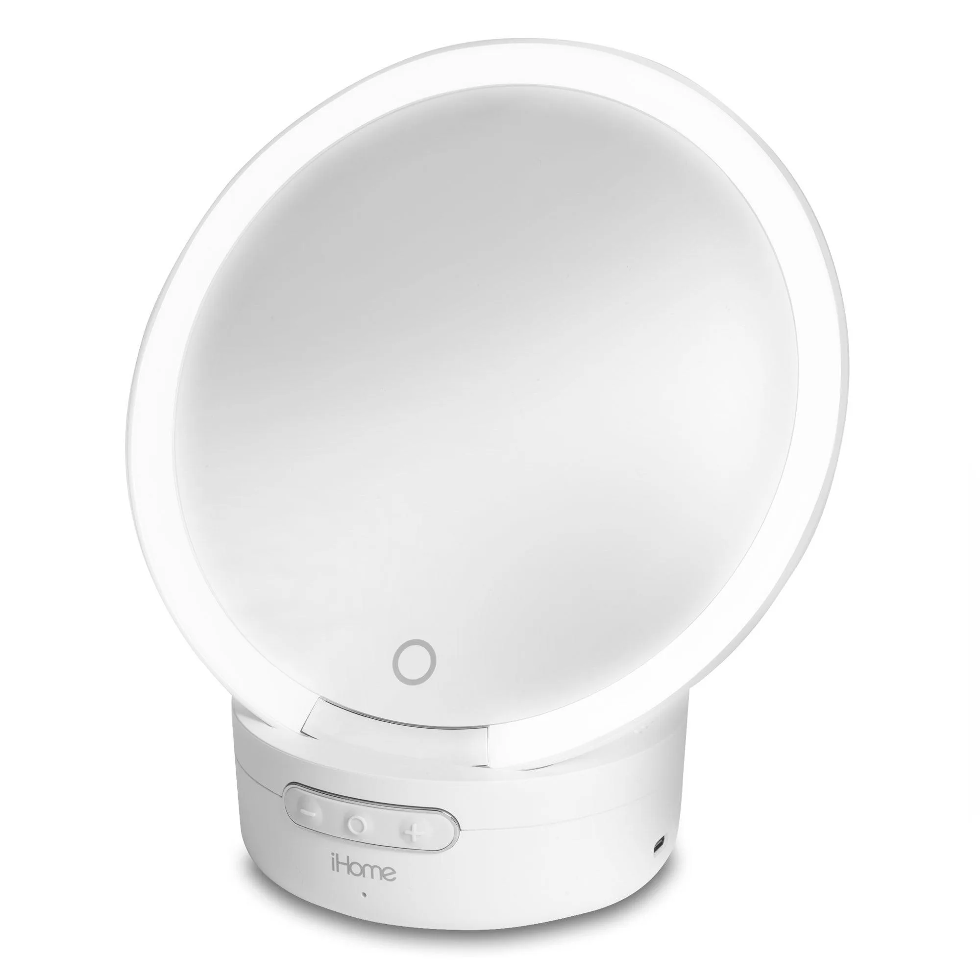 iHome Portable Bt Handheld Rechargeable Vanity Mirror & Speaker
