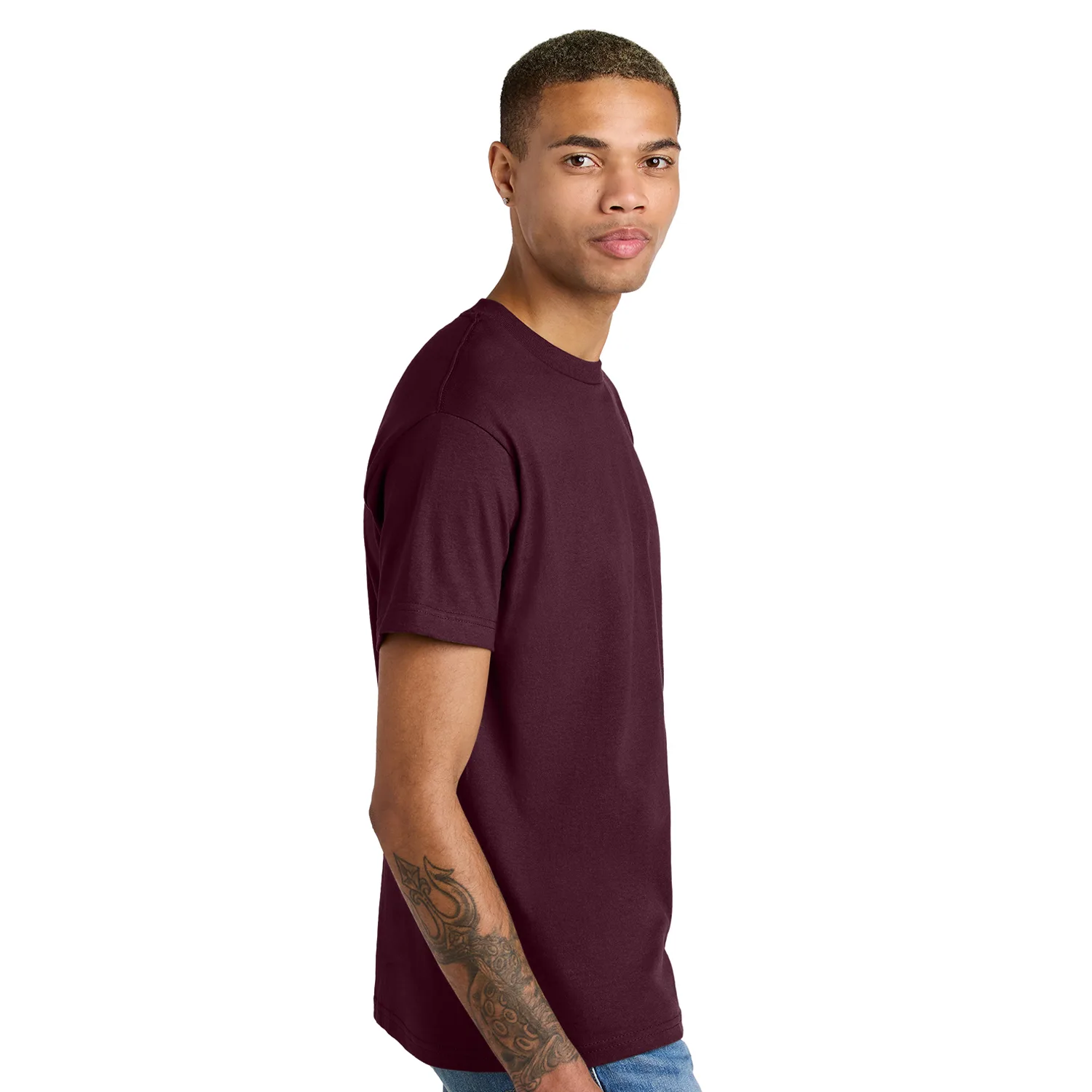 American Apparel ® Tri-Blend Unisex Track T-Shirt view 2