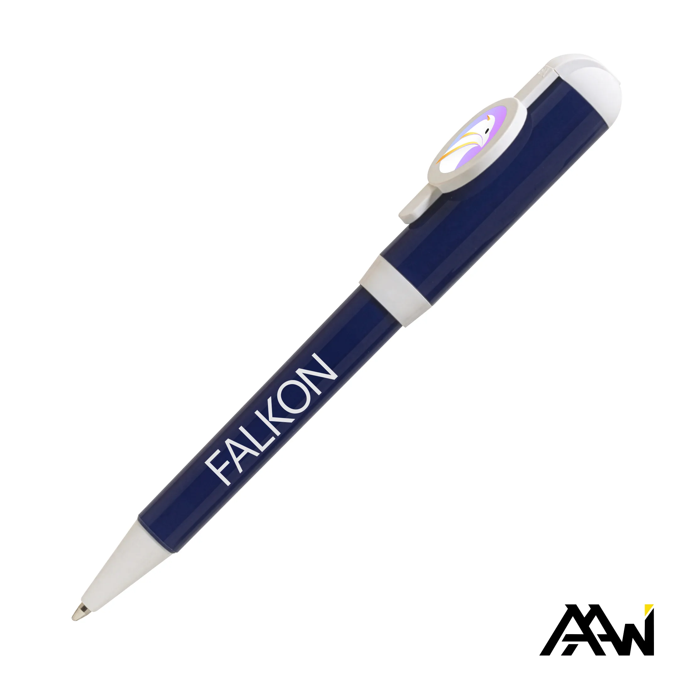 White Trim, Dark Blue / White