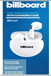 Billboard Tws Stereo Earbuds W/Long Stems