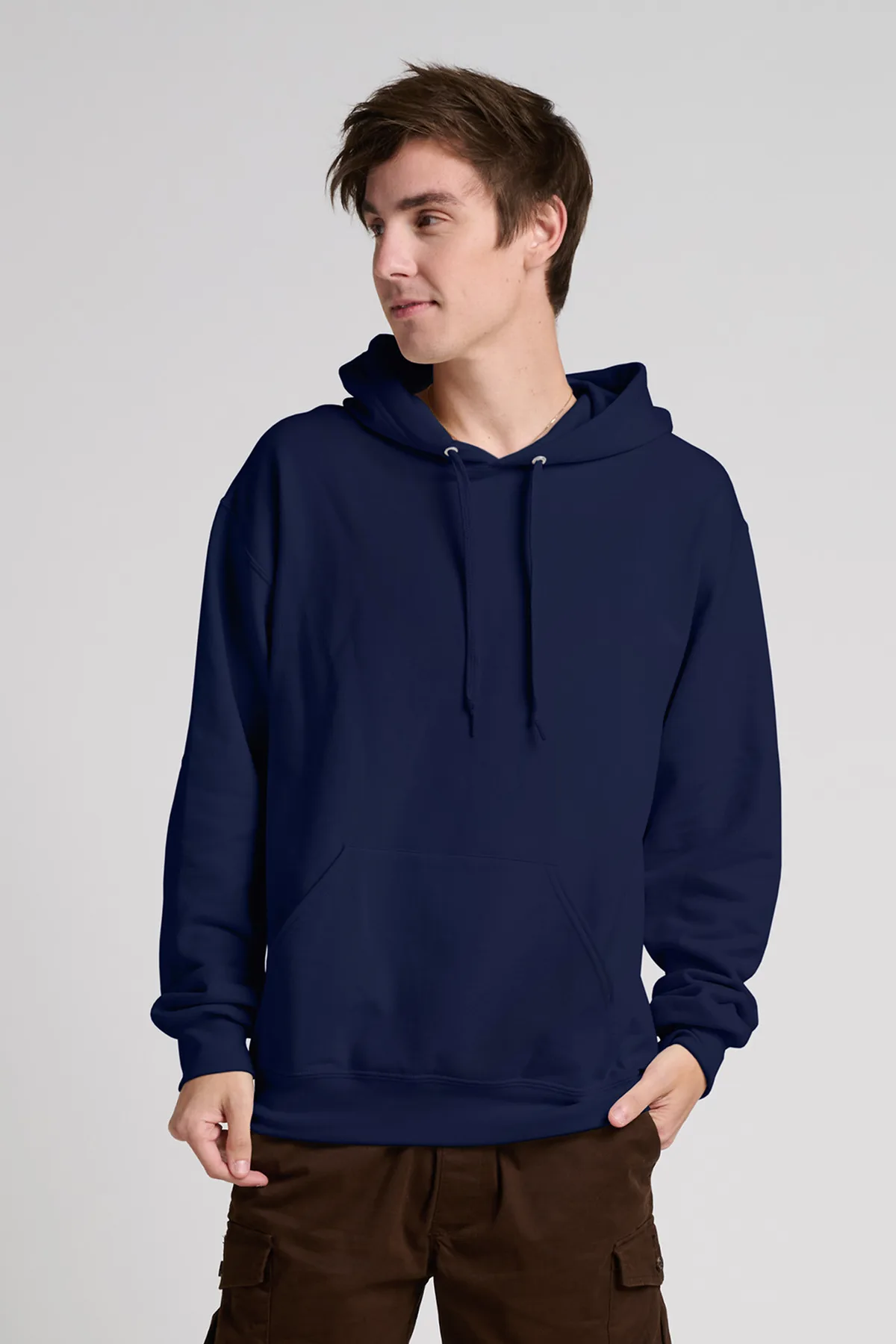 Jerzees Ultimate™ Unisex CVC Ring Spun Hooded Sweatshirt view 4