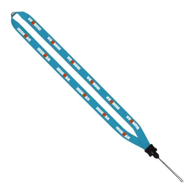 1/2" Dye-Sublimated Lanyard with Plastic Clamshell and Plastic O-Ring view 6