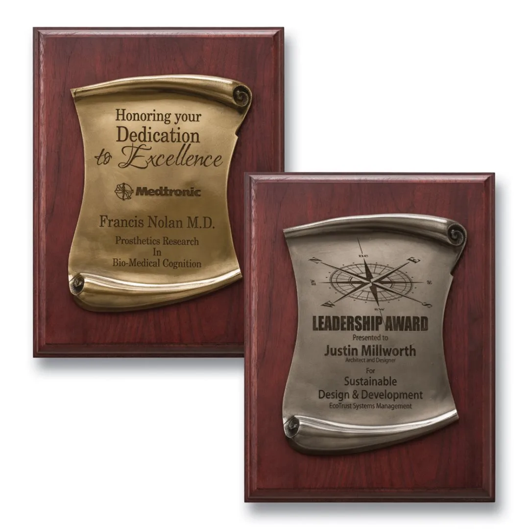 Scroll Plaque