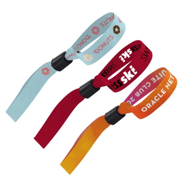 1/2" Dye-Sublimated Wristband with Locking Slider view 2