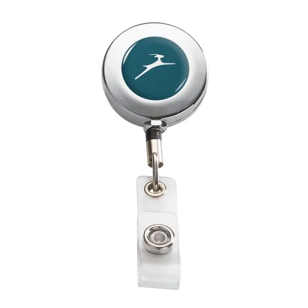 IMPORT Metal Retractable Badge Reel with Belt Clip view 2