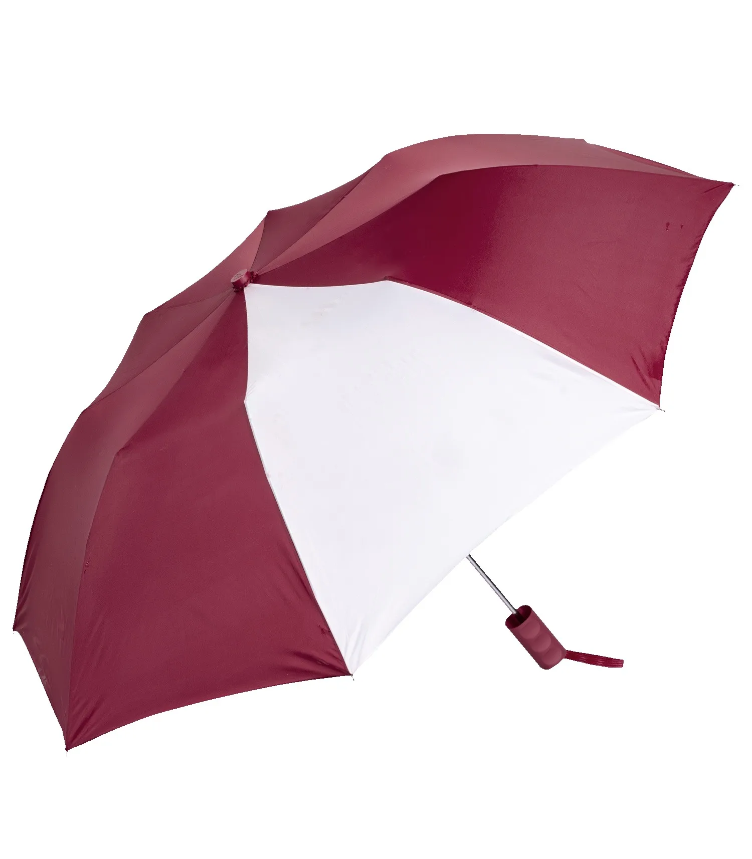 Burgundy / White