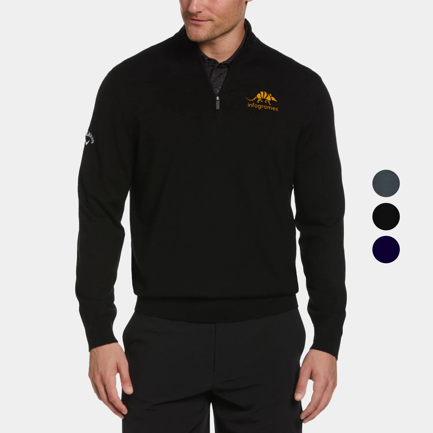 Callaway® Men's Long Sleeve 1/4-Zip Merino Golf Sweater